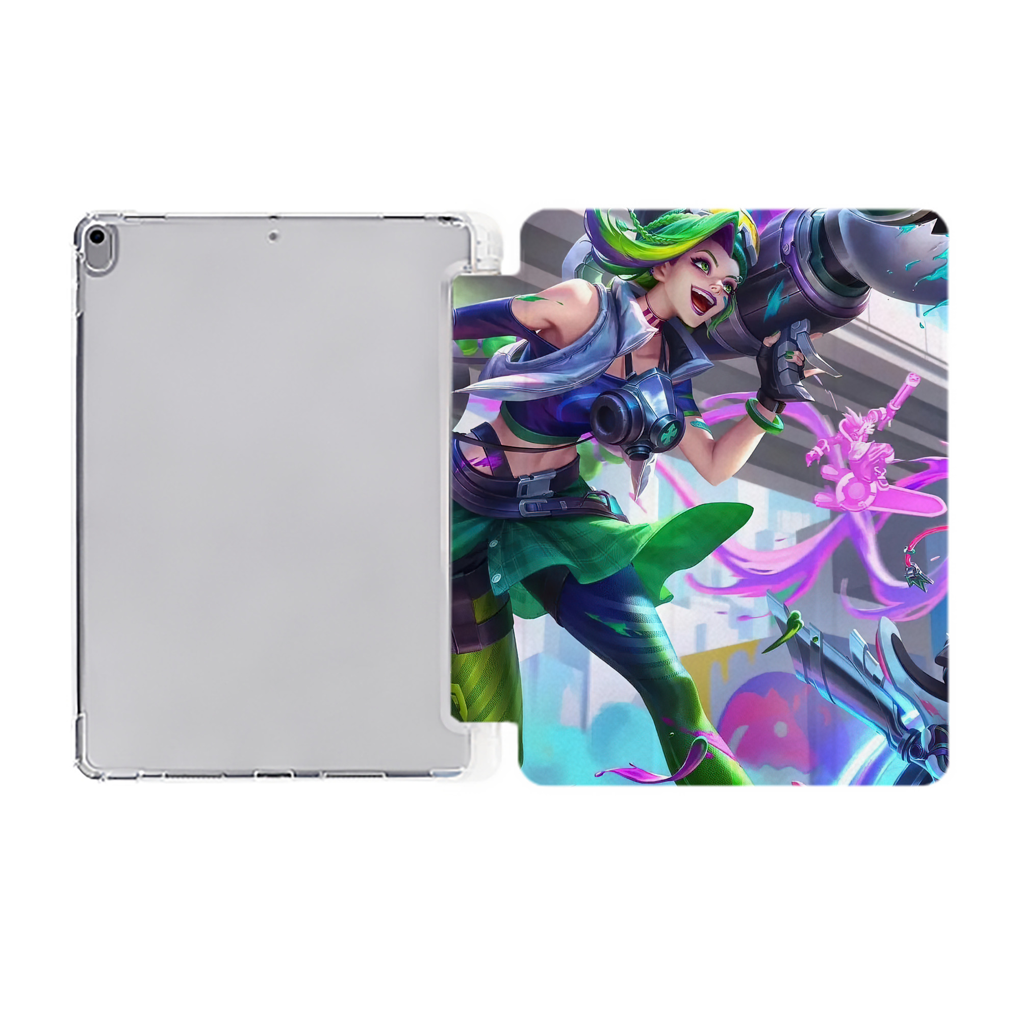 （画像用） リーグ・オブ・レジェンド League of Legends LOL IPad ケース ペン収納付き 三つ折りスタンド PUレザー×シリコン 対応機種9.5/10.5/10.9インチ